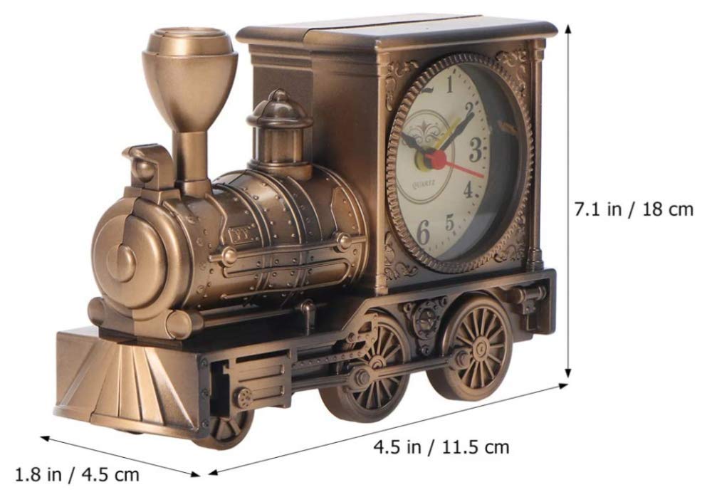 Amazon.co.jp: 蒸気機関車の列車の形ヴィンテージレトロ目覚まし